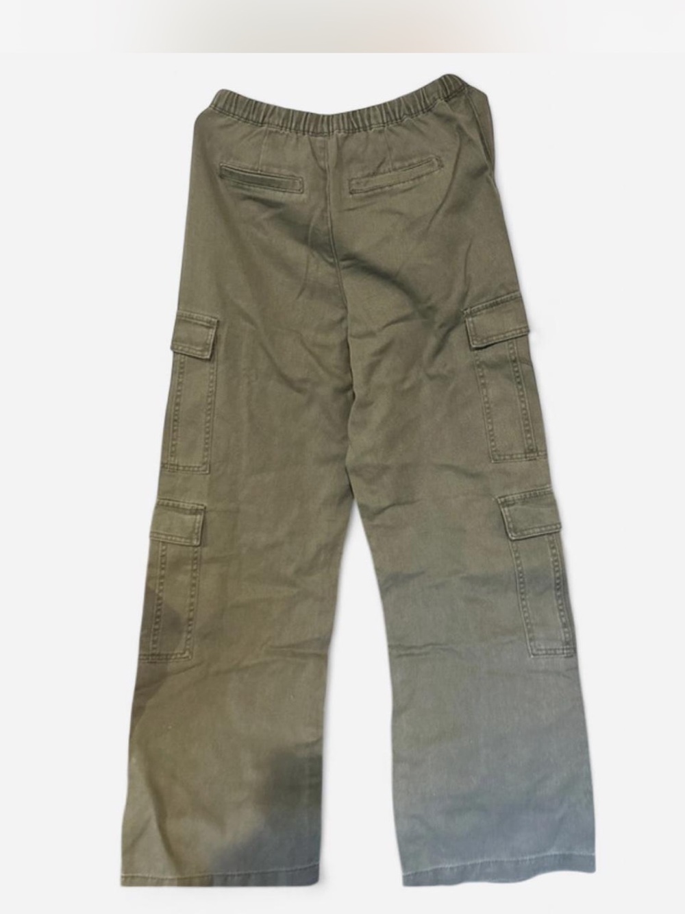 Woman’s Olive Green Cargo Pants - Picture 2 of 4